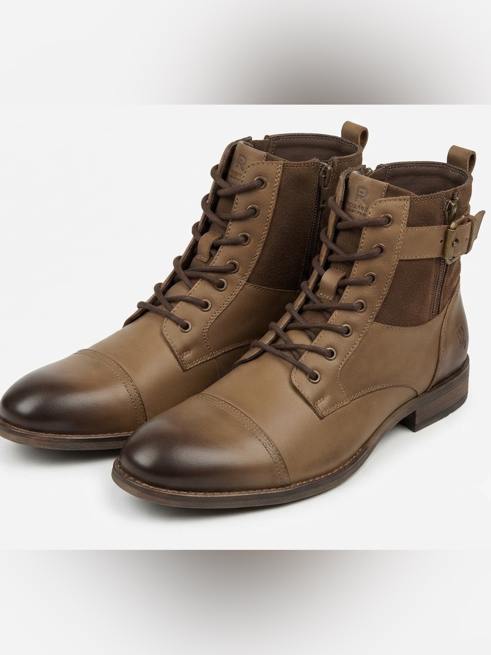 Reserved Footwear RF 121 - Rugged-Refined Cap Toe Combat Boot Size 8 - Picture 3 of 6